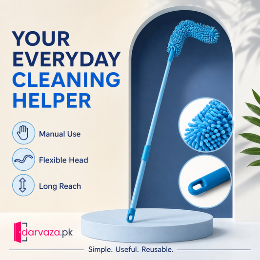 Extendable Micro Fiber Flexible Fan & Ceiling Duster with Long Handle