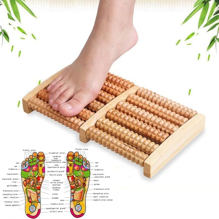 Wooden Foot Roller Massager