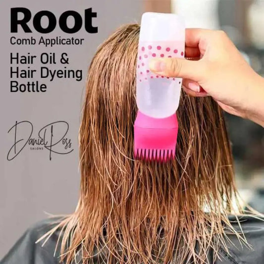 Set of 3 Root Comb Applicator – Hair Oil & Hair Color Dye Bottle