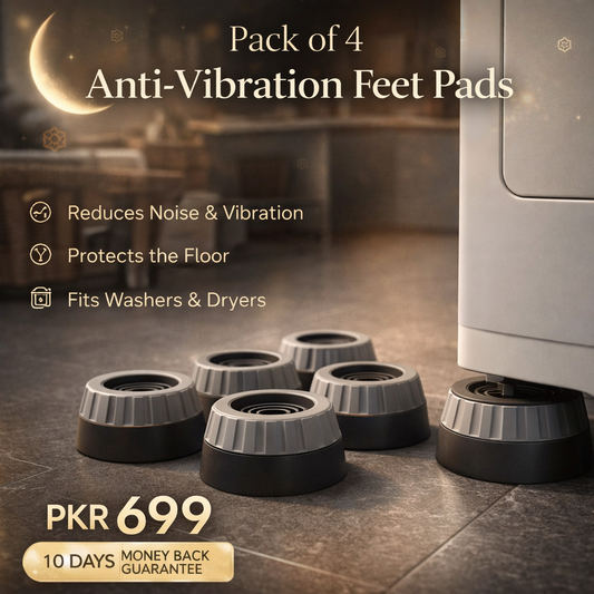 Pack Of 4 Anti Vibration Feet Pads Washing Machine Shock Absorption Rubber Mat Anti-Vibration Pad Dryer Non-Slip Pad Rs 699