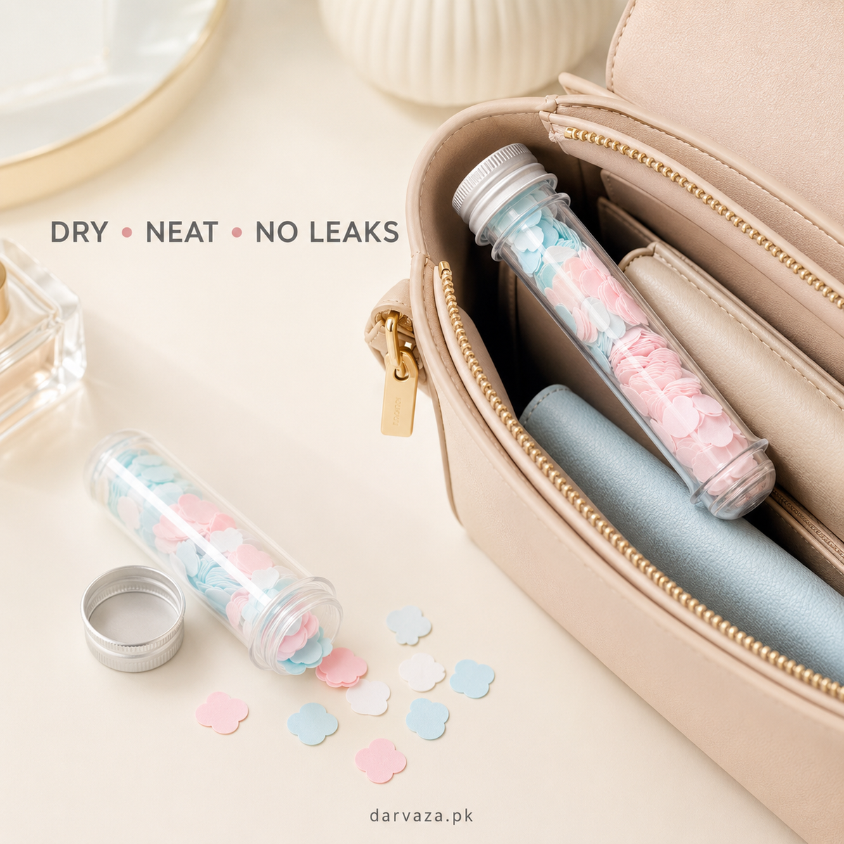 Set of 10 Disposable Mini Scented Paper Soap Tube