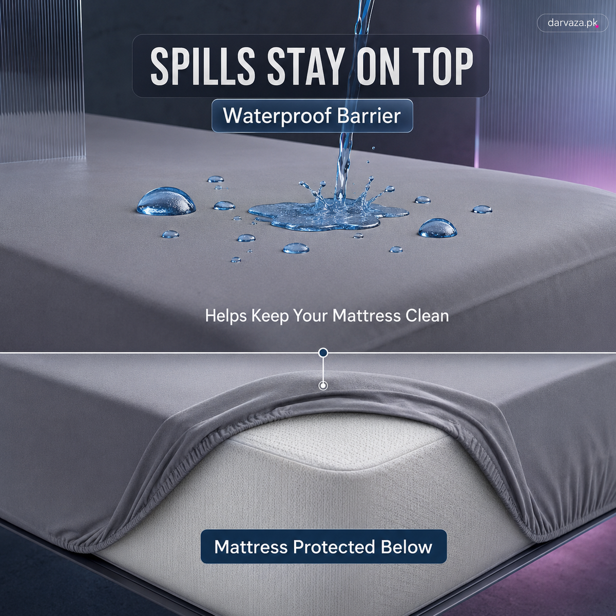 Waterproof Mattress Cover to Protect your mattress from spills