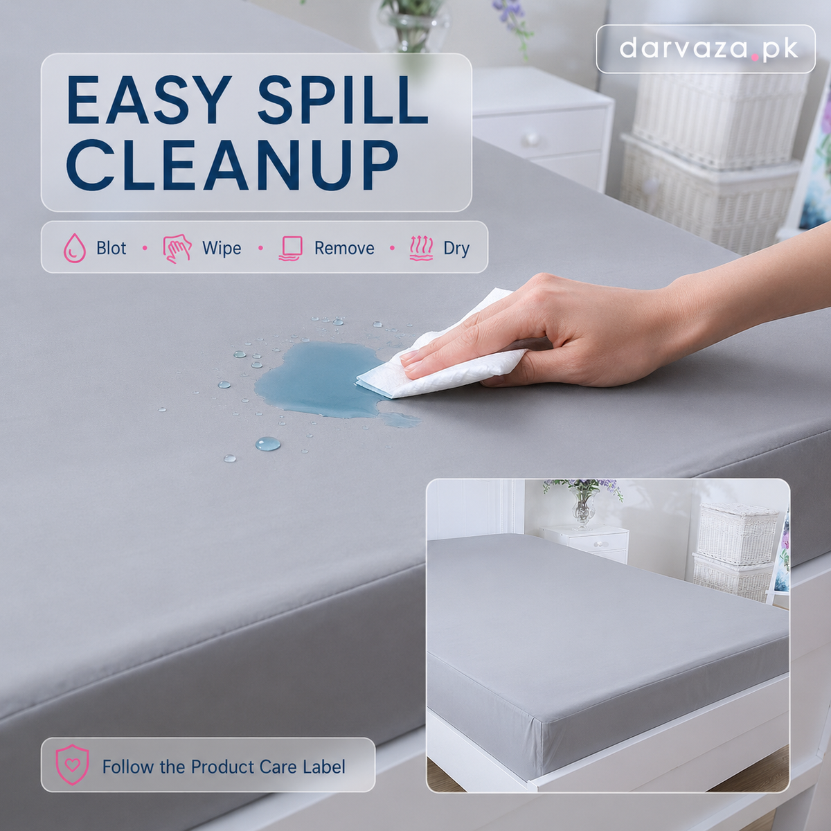 Waterproof Mattress Cover to Protect your mattress from spills