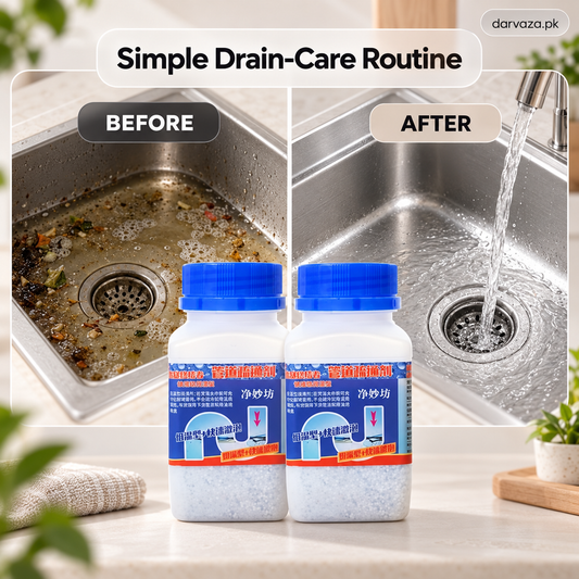 BUY 1 GET 1 FREE Pipeline Drain & Sink Cleaner with Premium Deep Cleaning Powder Formula