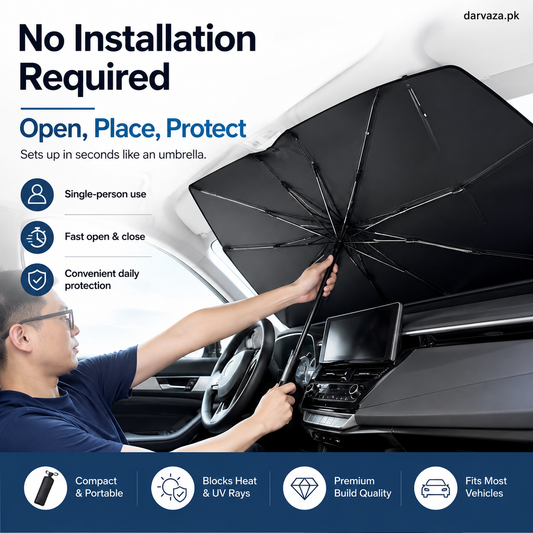 Foldable Car Front Window Sunshade Umbrella Cover
