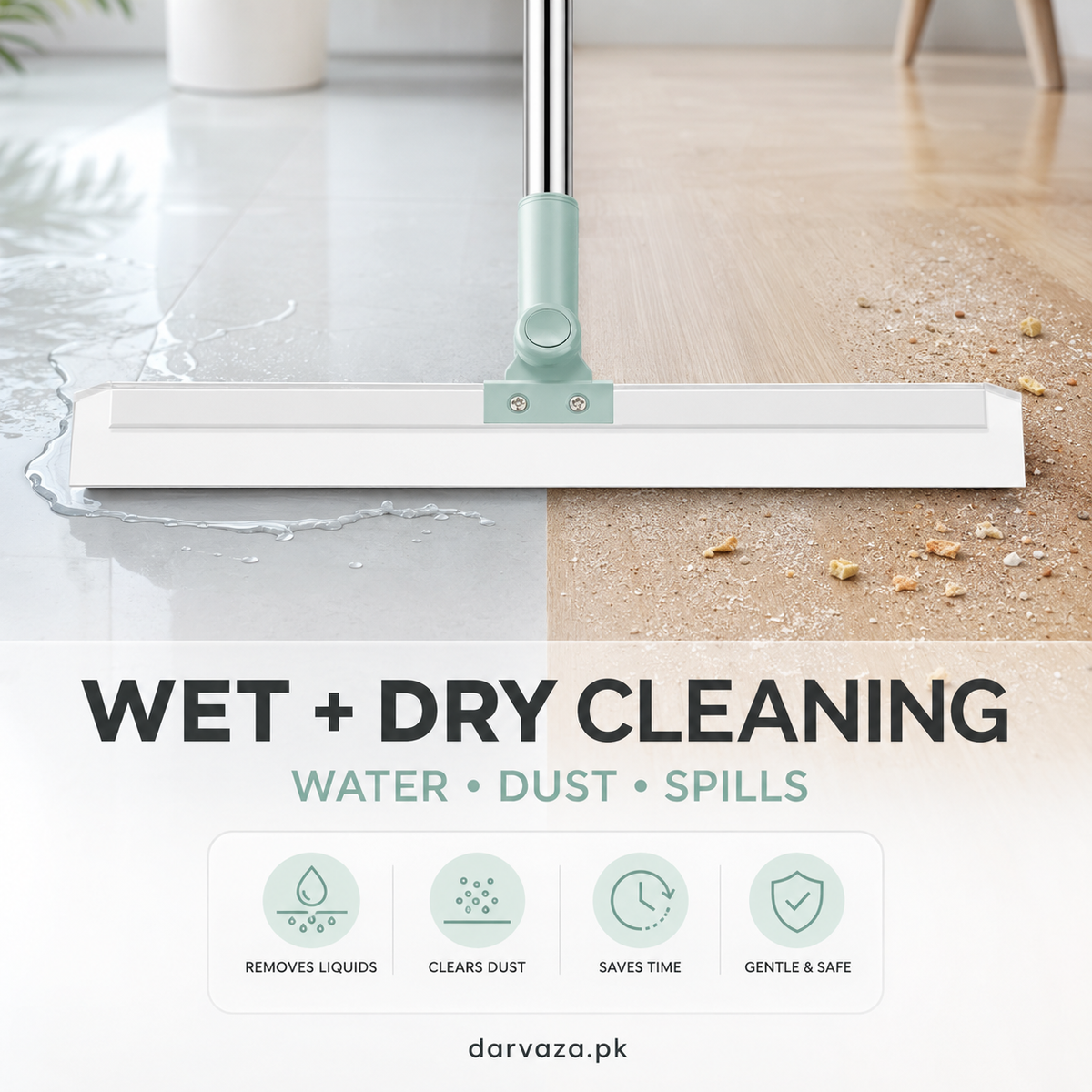 Silicone Magic Broom Floor Wiper