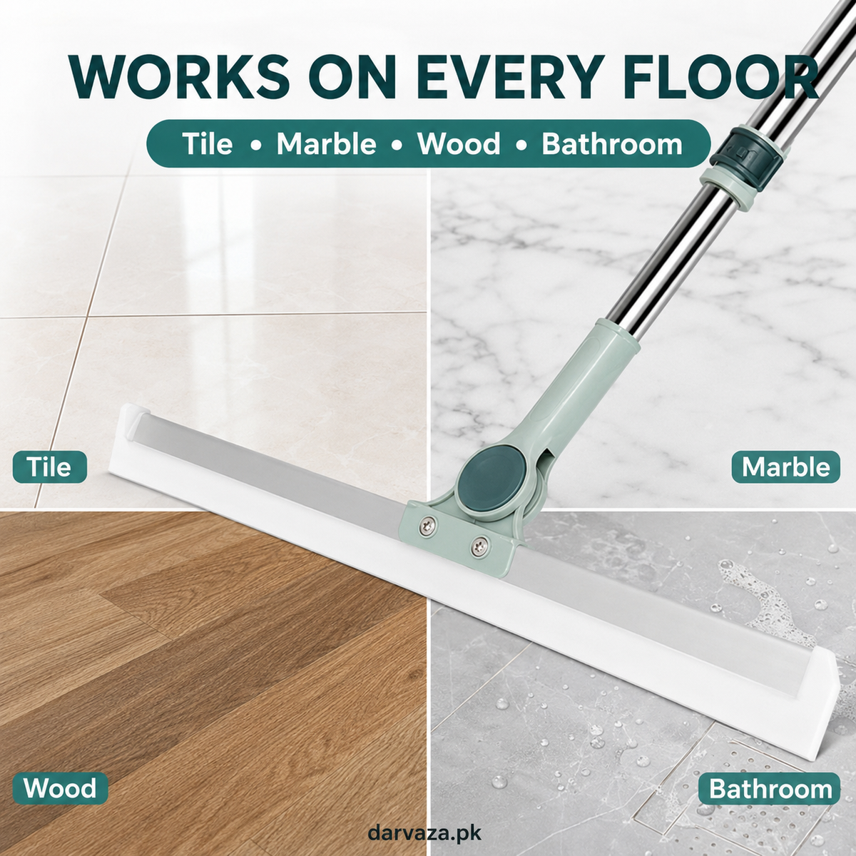 Silicone Magic Broom Floor Wiper