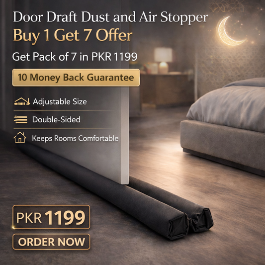 Pack of 7 Door Draft Dust and Air Stopper