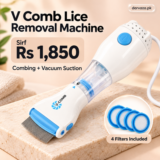 V Comb Head Lice Removal Machine with 4 Anti Lice filters